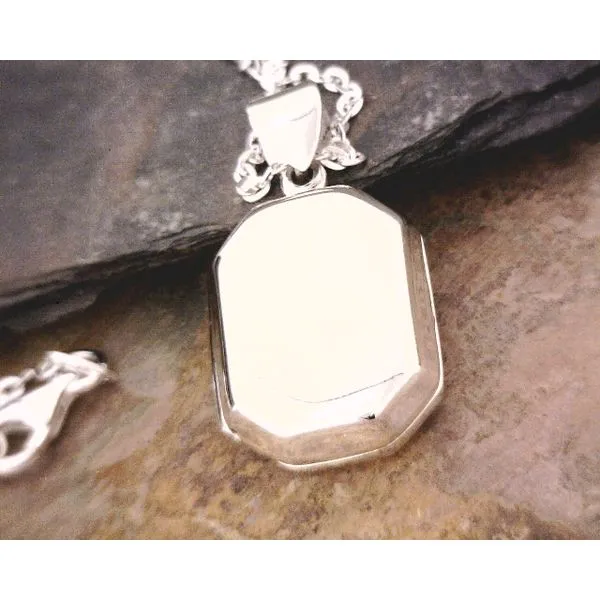 Sterling Rectangular Shape locket (Engravable) Vulcan's Forge LLC Kansas City, MO