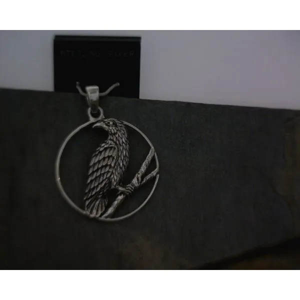 Sterling Silver Raven Pendant Vulcan's Forge LLC KANSAS CITY, MO
