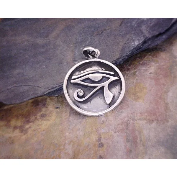 Silver Eye of Horus Oxidized Relief Vulcan's Forge LLC KANSAS CITY, MO