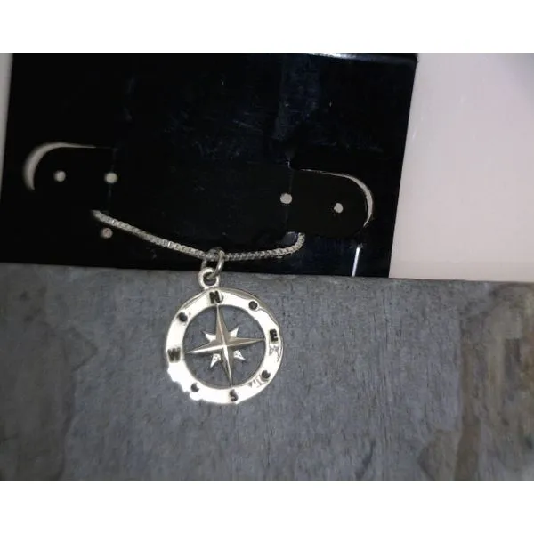 Sterling Silver Compass Pendant Vulcan's Forge LLC Kansas City, MO