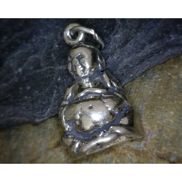 Sterling Silver Good Fortune Hoti Buddha Pendant Vulcan's Forge LLC Kansas City, MO