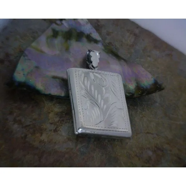 Sterling Lg Rectangle Locket Pendant Vulcan's Forge LLC Kansas City, MO