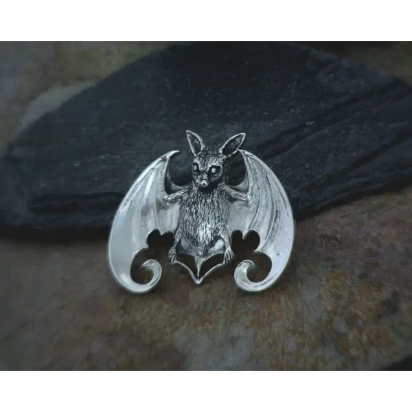 Sterling Bat with Wings Pendant Vulcan's Forge LLC Kansas City, MO