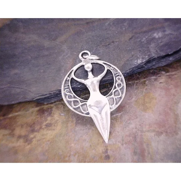 Silver Moon Goddess Pendant Vulcan's Forge LLC Kansas City, MO