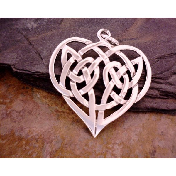 Sterling Celtic Weave Heart Vulcan's Forge LLC Kansas City, MO