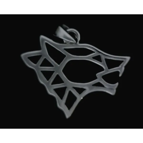 Sterling Geometric Wolf Silhouette Vulcan's Forge LLC Kansas City, MO