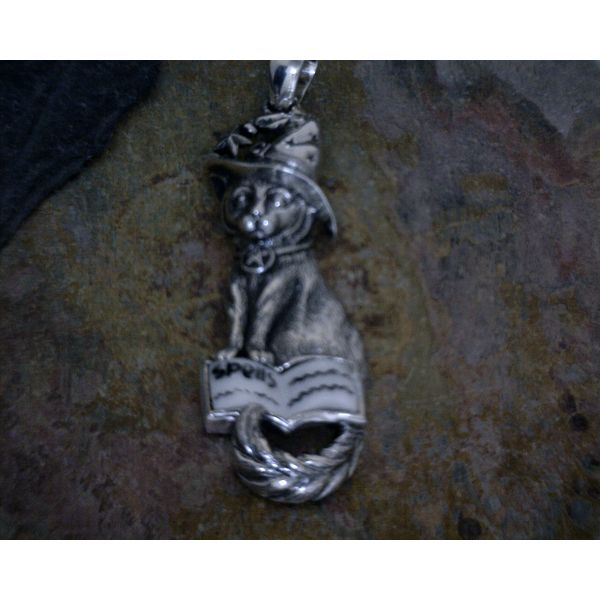 Sterling Spell - Cat Pendant Vulcan's Forge LLC Kansas City, MO