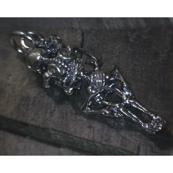 SS Skeleton Embrace Pendant Vulcan's Forge LLC KANSAS CITY, MO