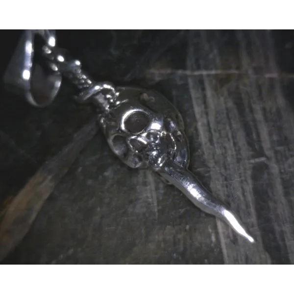 SS Small Skull W Dagger Pendant Vulcan's Forge LLC KANSAS CITY, MO