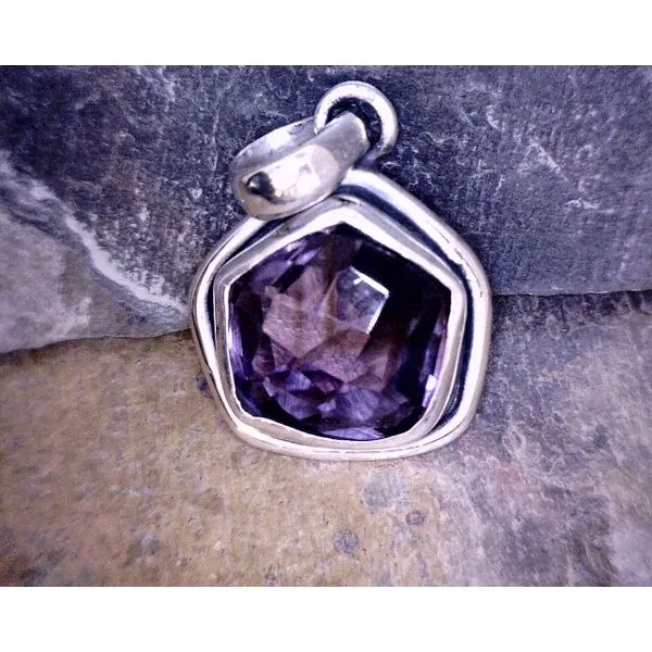 Sterling Pentagon Faceted Amethyst Vulcan's Forge LLC Kansas City, MO