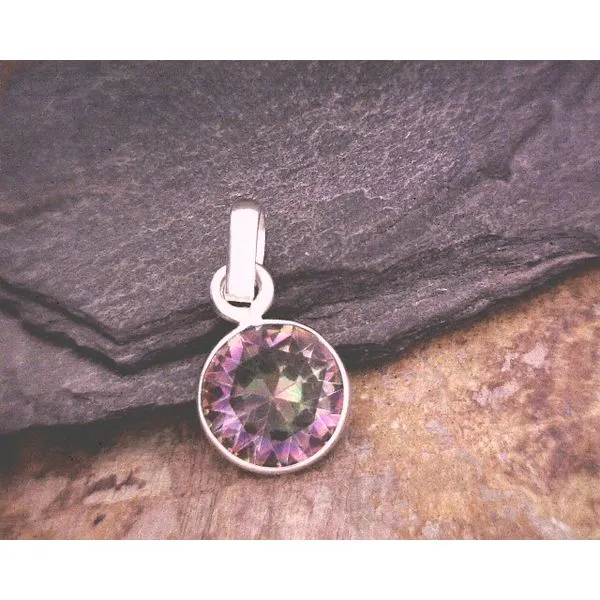 Sterling Round Mystic Topaz Vulcan's Forge LLC KANSAS CITY, MO