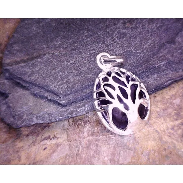 Sterling Amethyst with Tree Overlay Vulcan's Forge LLC KANSAS CITY, MO