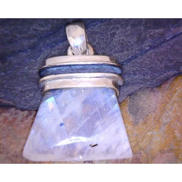 Sterling Moonstone With Bezel Cap Vulcan's Forge LLC KANSAS CITY, MO