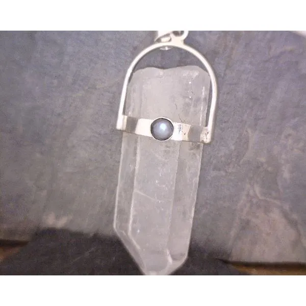 Large Quartz Crystal with Moonstone Vulcan's Forge LLC KANSAS CITY, MO