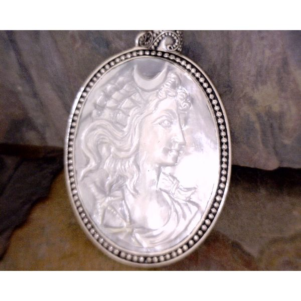 Sterling Large Carved Mother Of Pearl Cameo Vulcan's Forge LLC Kansas City, MO