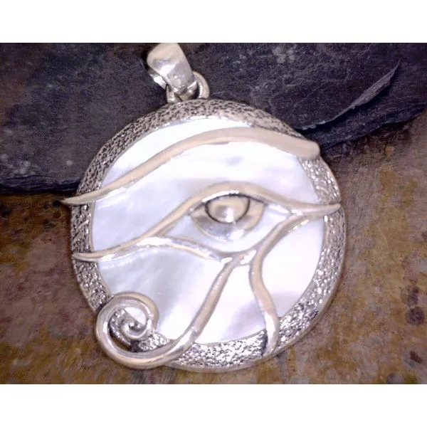 Sterling Mother Of Pearl Eye of Horus Vulcan's Forge LLC KANSAS CITY, MO