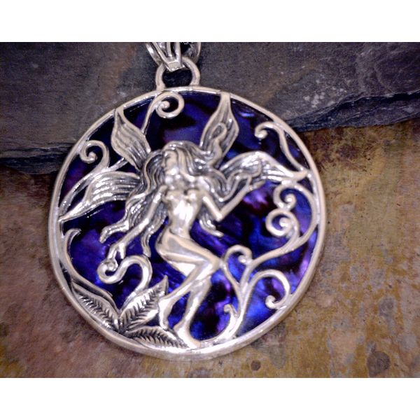 Sterling Fairy Over Purple Mother Of Pearl Vulcan's Forge LLC Kansas City, MO