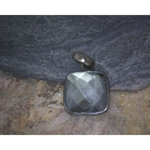 Sterling Square Bezel Set Labradorite Vulcan's Forge LLC KANSAS CITY, MO