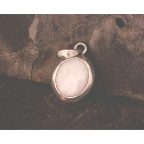 Oval White Opal in Heavy Bezel Vulcan's Forge LLC KANSAS CITY, MO