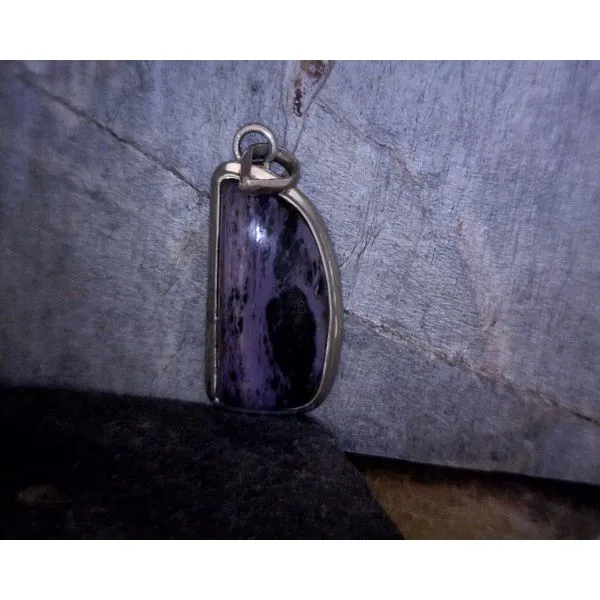 Sterling Silver Charoite Pendant Vulcan's Forge LLC Kansas City, MO