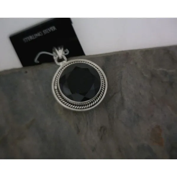 Sterling Silver BLACK TOURMALINE Pendant Vulcan's Forge LLC KANSAS CITY, MO