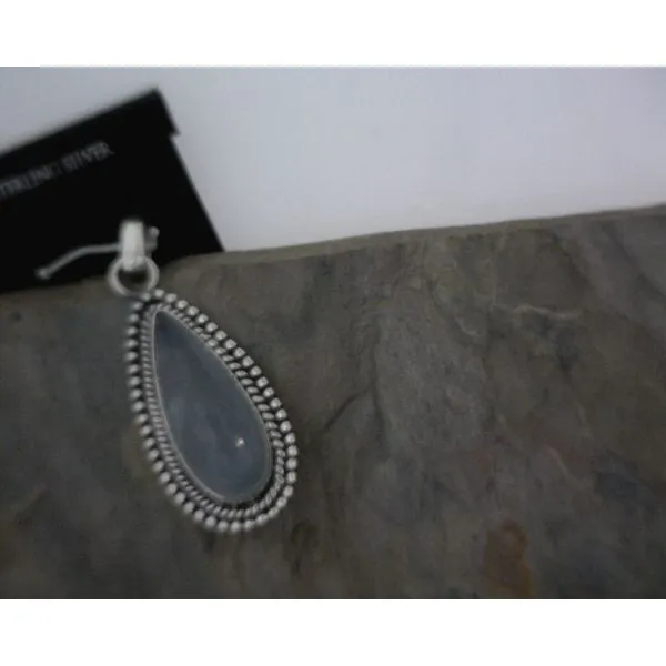 Sterling Silver AQUAMARINE Pendant Vulcan's Forge LLC KANSAS CITY, MO