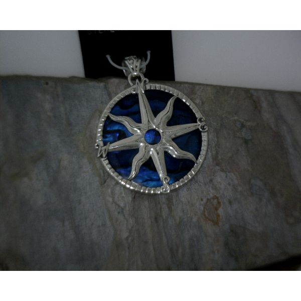 Sterling Silver MOP Compass Vulcan's Forge LLC Kansas City, MO