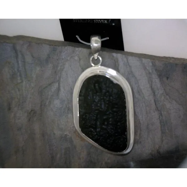 Sterling Silver Moldavite Pendant Vulcan's Forge LLC KANSAS CITY, MO