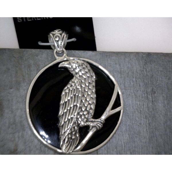 Sterling Silver Raven Pendant Vulcan's Forge LLC KANSAS CITY, MO