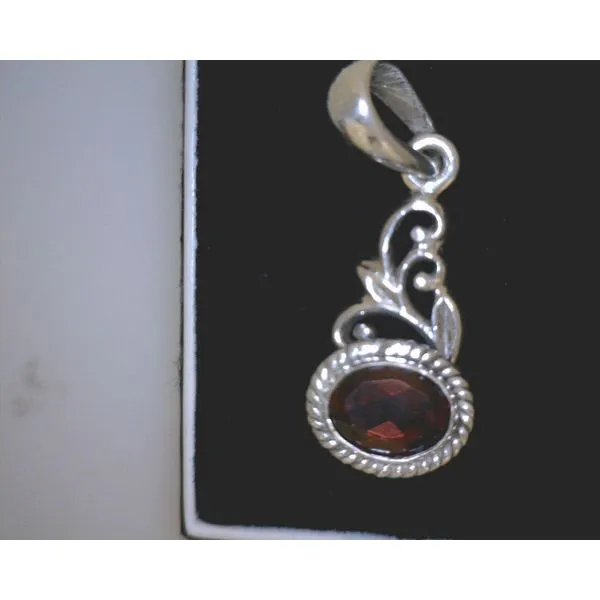 Sterling Silver Garnet Pendant Vulcan's Forge LLC KANSAS CITY, MO
