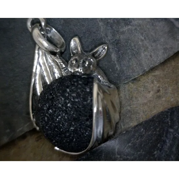 Bat Dangling with Lava Rock Pendant Vulcan's Forge LLC KANSAS CITY, MO