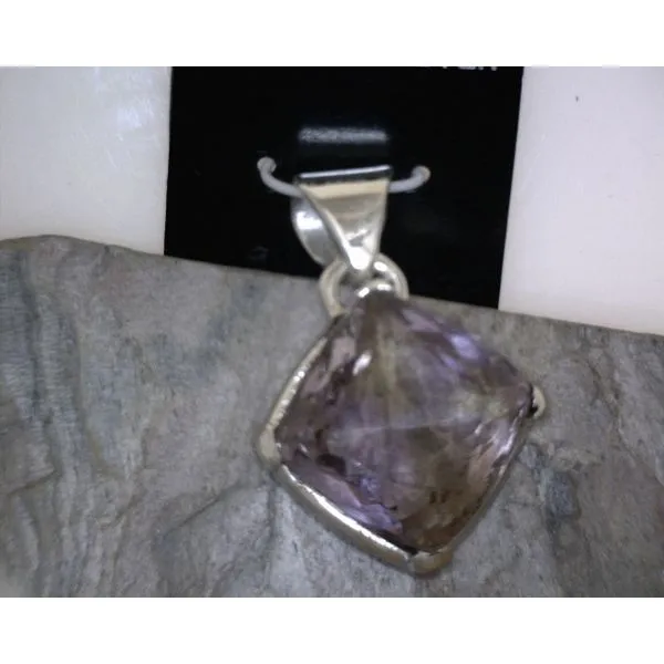 Sterling  Square Faceted Amethyst Vulcan's Forge LLC Kansas City, MO