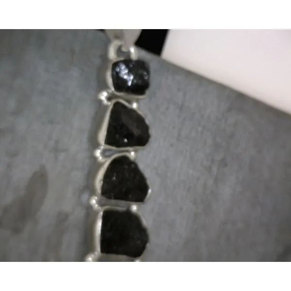 Sterling 5-Stone BlkTourmaline Pendant Vulcan's Forge LLC KANSAS CITY, MO