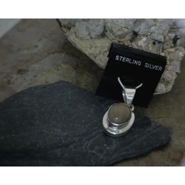 Silver Stone Pendant Vulcan's Forge LLC Kansas City, MO