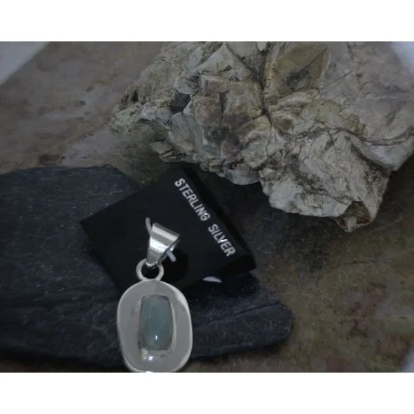 Silver Stone Pendant Vulcan's Forge LLC Kansas City, MO