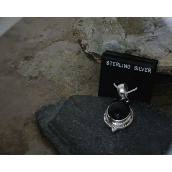 Silver Stone Pendant Vulcan's Forge LLC Kansas City, MO