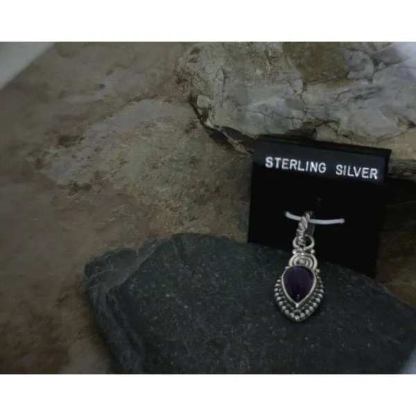 Silver Stone Pendant Vulcan's Forge LLC Kansas City, MO