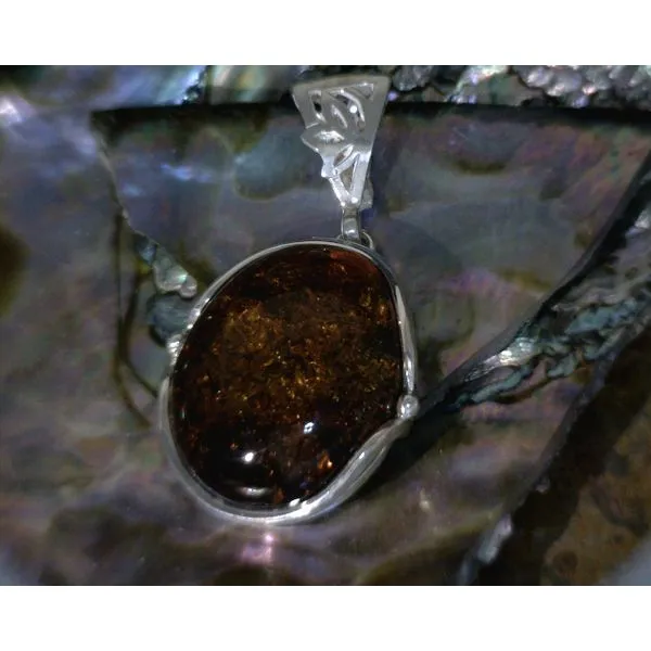 Silver Stone Pendant Vulcan's Forge LLC Kansas City, MO