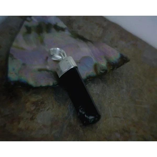 Sterling Sterling Rough Tourmaline Pendant Vulcan's Forge LLC Kansas City, MO