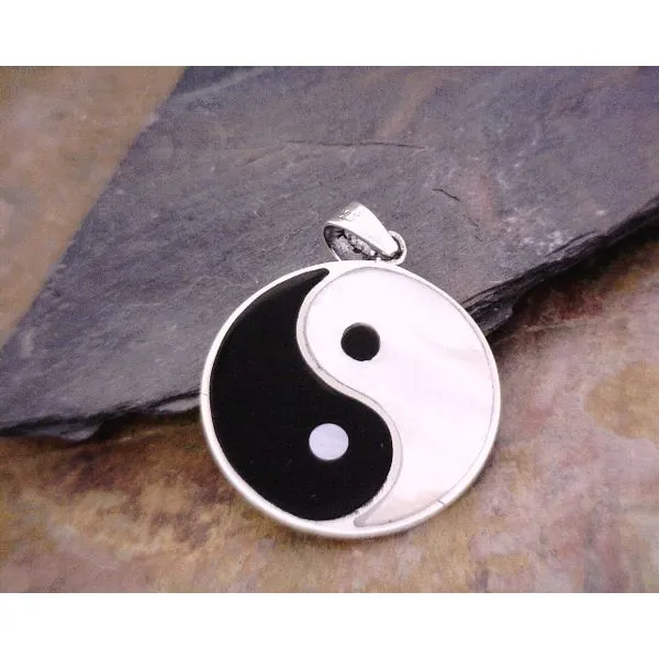 Silver Mother of Pearl Yin Yang Vulcan's Forge LLC Kansas City, MO