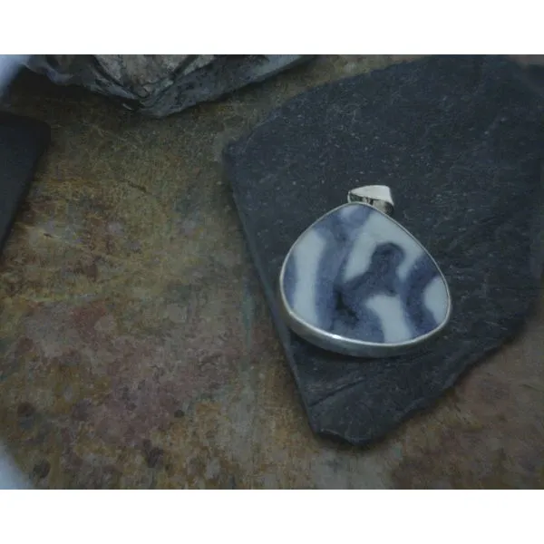 Sterling Ming Dynasty Pottery Pendant Vulcan's Forge LLC Kansas City, MO