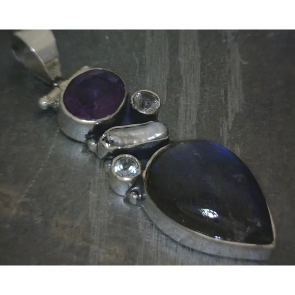 SS Oval Moonstone Pendant Vulcan's Forge LLC KANSAS CITY, MO