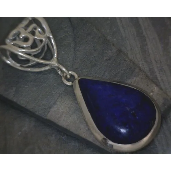 SS Bz Cab Lapis With OHM Pendant Vulcan's Forge LLC Kansas City, MO