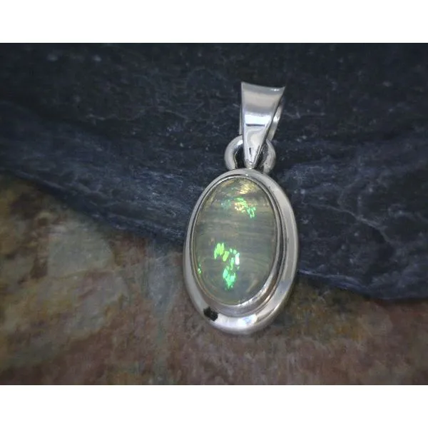 SS Ethiopian Opal Pendant Vulcan's Forge LLC KANSAS CITY, MO