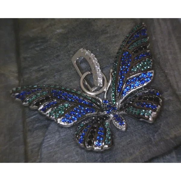 SS Butterfly Multi Stone Pendant Vulcan's Forge LLC KANSAS CITY, MO