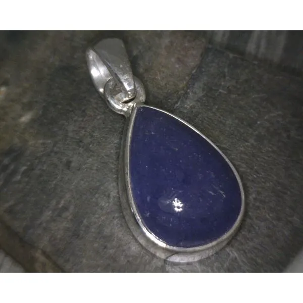 SS Bz Cab Pear Tanzanite Pendant Vulcan's Forge LLC KANSAS CITY, MO