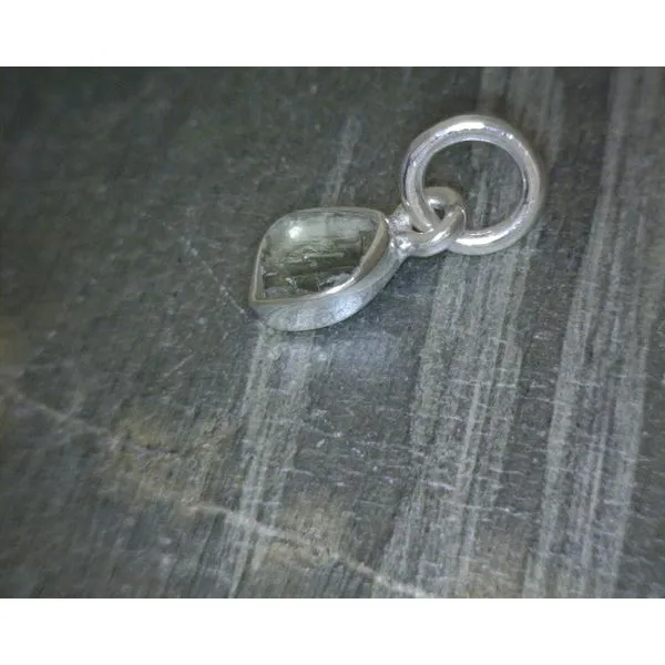 SS BZ Small Freeform Moldavite Pendant Vulcan's Forge LLC KANSAS CITY, MO