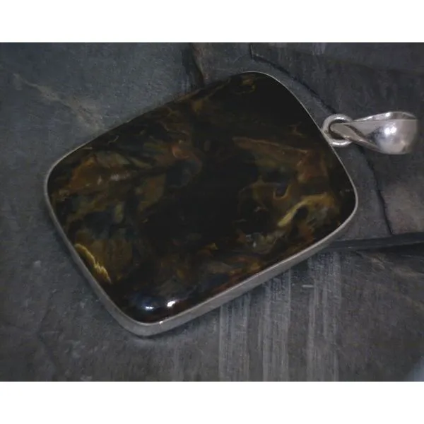 SS Bz Pietersite Pendant Vulcan's Forge LLC KANSAS CITY, MO