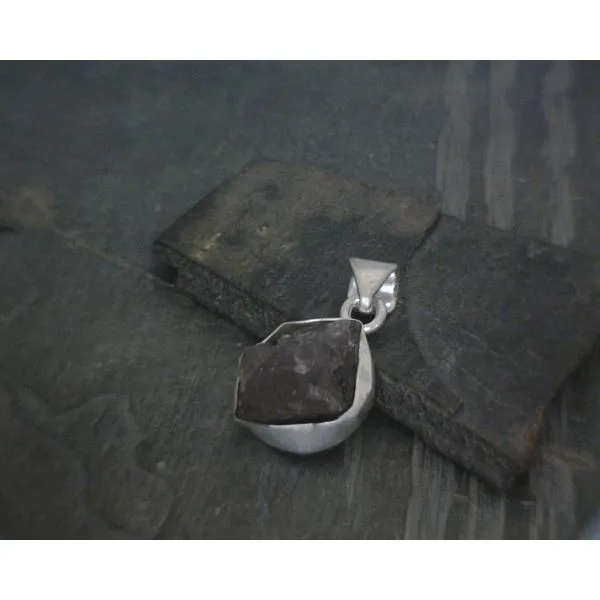 SS BZ Freeform Raw Amethyst Pendant Vulcan's Forge LLC KANSAS CITY, MO
