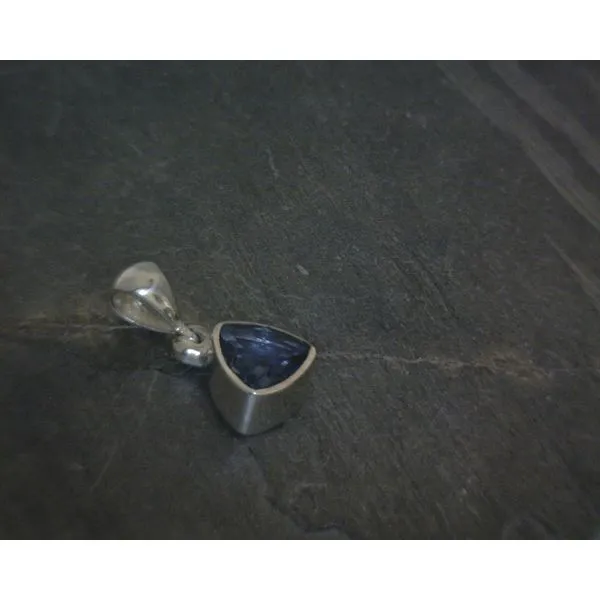 SS Faceted Triangle London Blue Topaz Pendant Vulcan's Forge LLC KANSAS CITY, MO